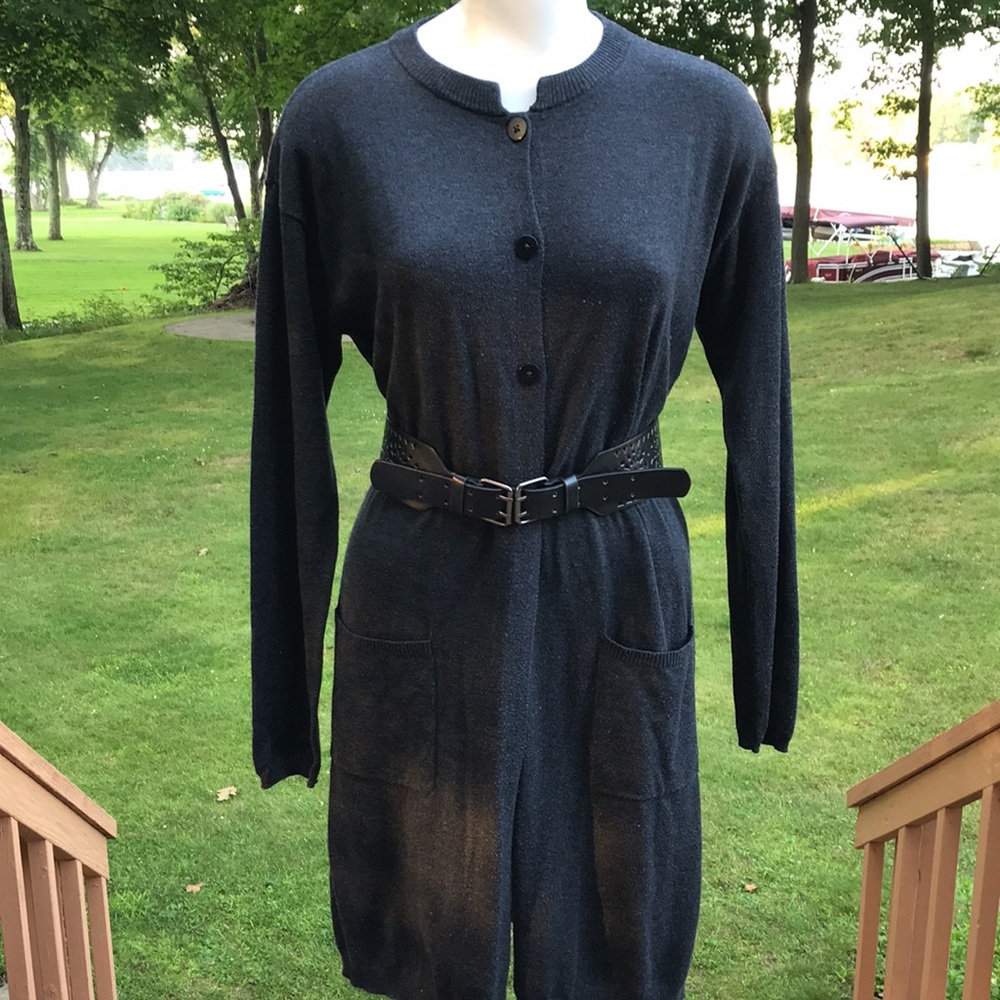 J. Jill splendid long wool blend sweater M